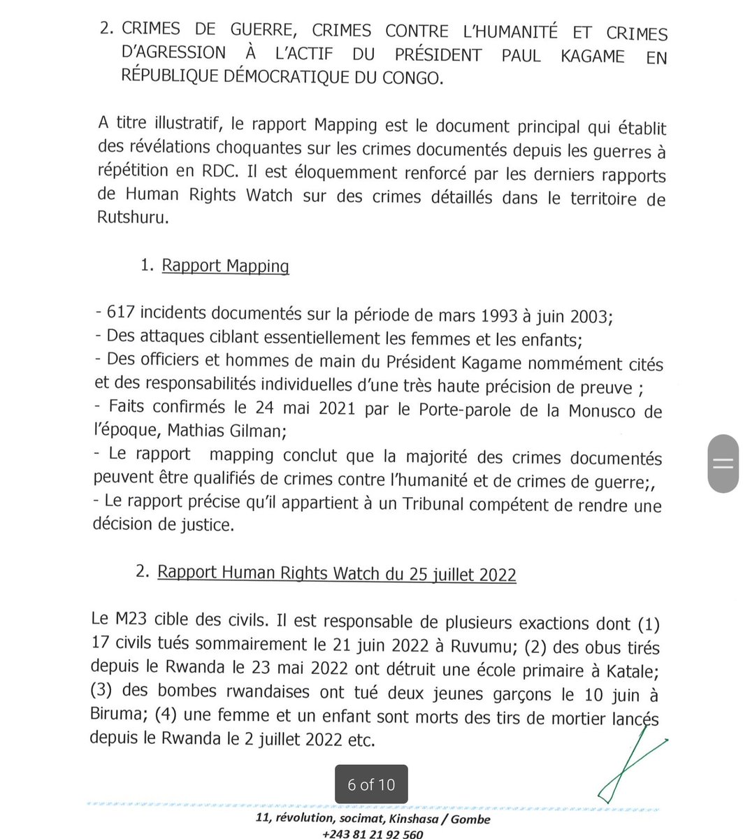 Stanis Bujakera Tshiamala on Twitter "RDC Plainte signée Constant Mutamba à charge de