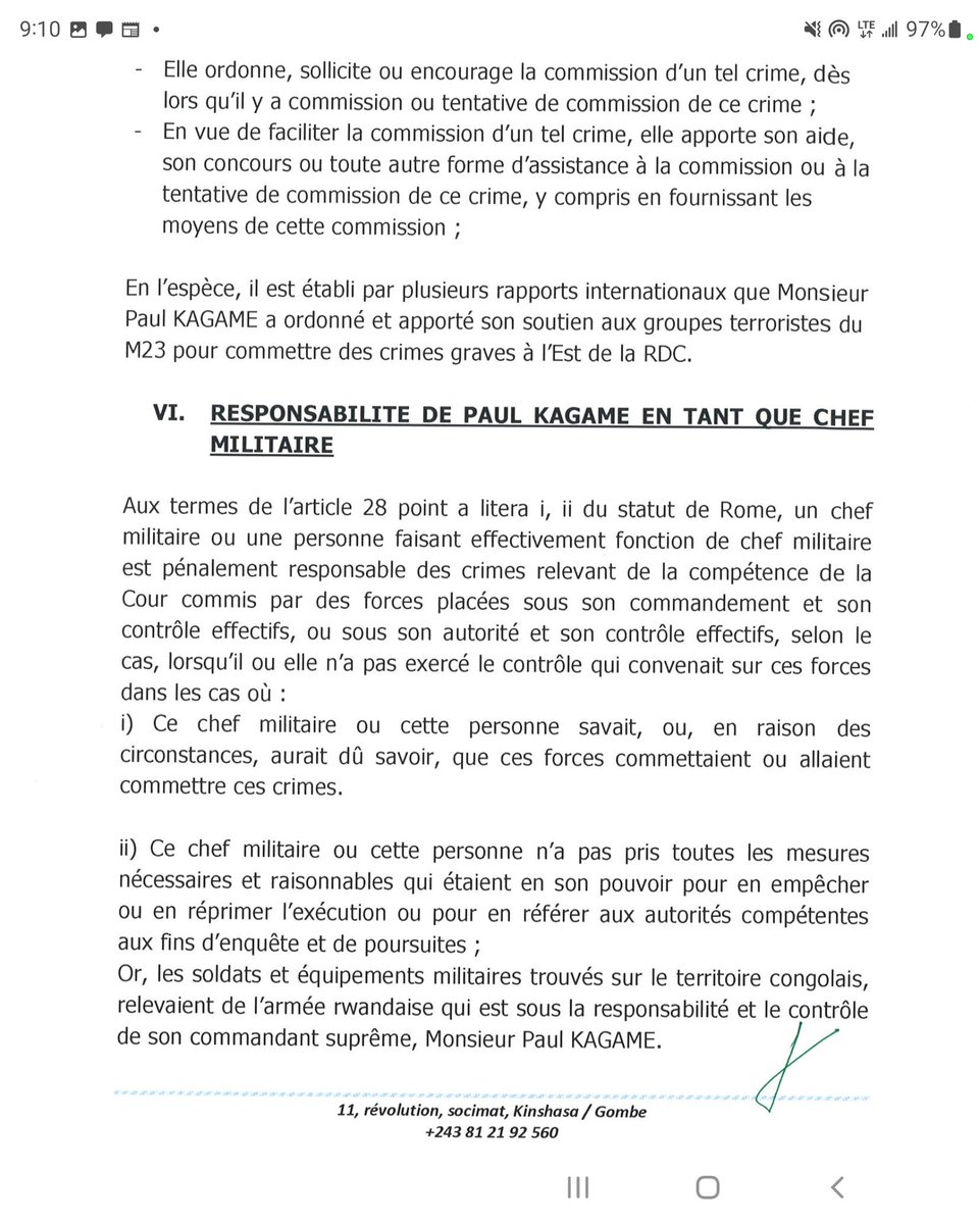Stanis Bujakera Tshiamala on Twitter "RDC Plainte signée Constant Mutamba à charge de