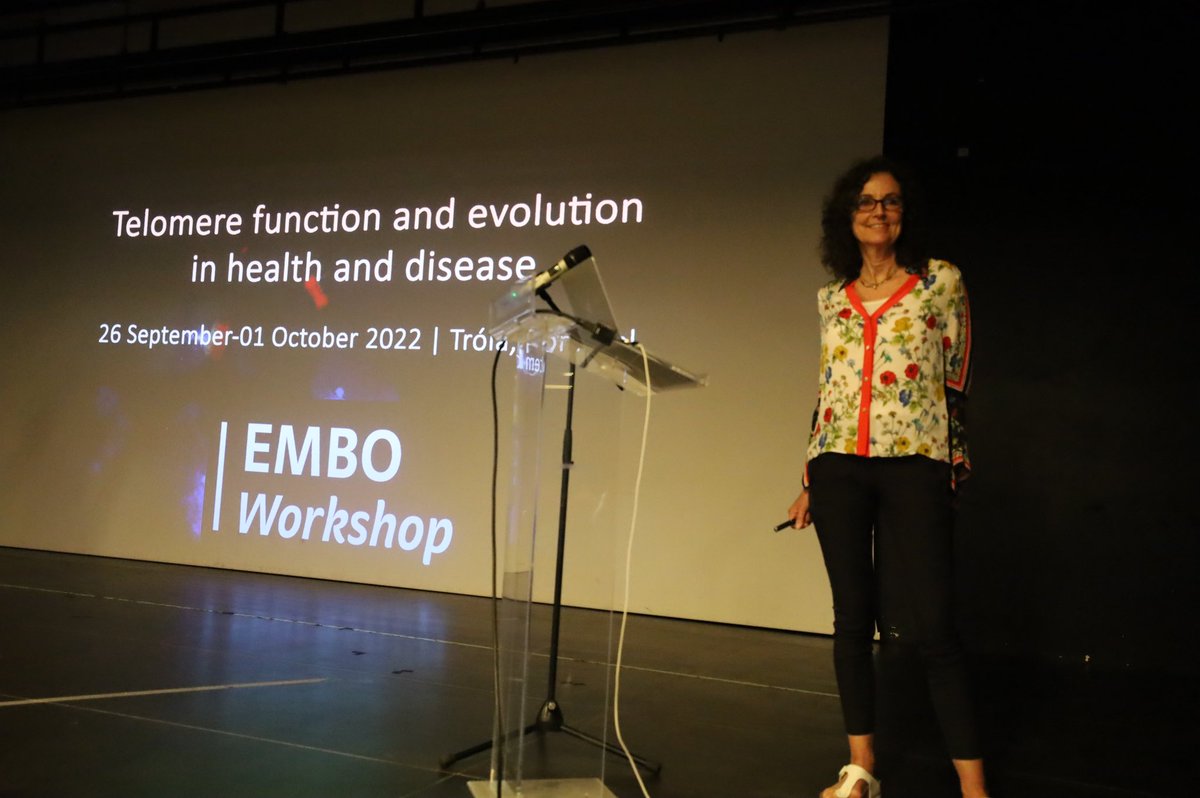 The first speaker of day - Titia deLange on CST and the second end-replication of problem! <a href="/TeloEMBO22/">EMBO Telomere Meeting 2022</a> <a href="/EMBOevents/">EMBO Events</a>