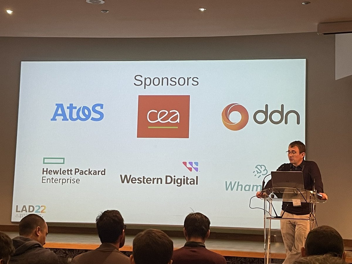 ntnuhpc's tweet photo. Yay!! Ten years! #lad22 #lustre #atos #DDN #whamcloud #westerndigital #CEA #hpe #hpc also marks the ten year mark for us using lustre https://t.co/BaGMQw0V30