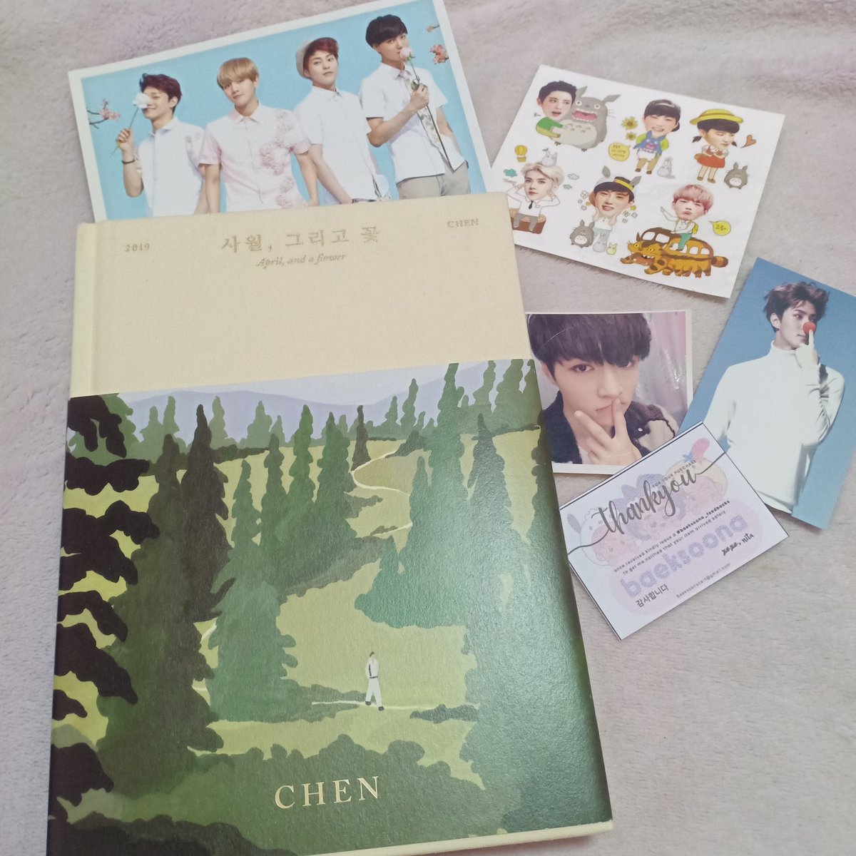 joannaclave's tweet photo. Recieved na po today..Chen AAAF cutie no more😊..thank you so much!! ate @cosmicRailway_L @AllForChen 
more blessings to come po..😊

#itsgivingdae #Daejoiners https://t.co/Z6uTBeWcVE