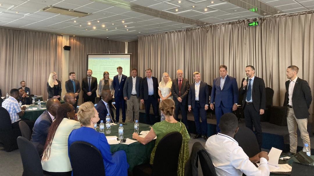 SweAmbRwanda's tweet photo. ‘Let us together find solutions that can continue to #PutThePlanetFirst’ says
DG @AKajangwe of @RwandaTrade as we kick off the Nordic business delegation mission to #Rwanda.
YES!! Let’s make #sustainability & the #SDGs happen! Nordic companies here to explore opportunities! https://t.co/3YdxUzZtsY