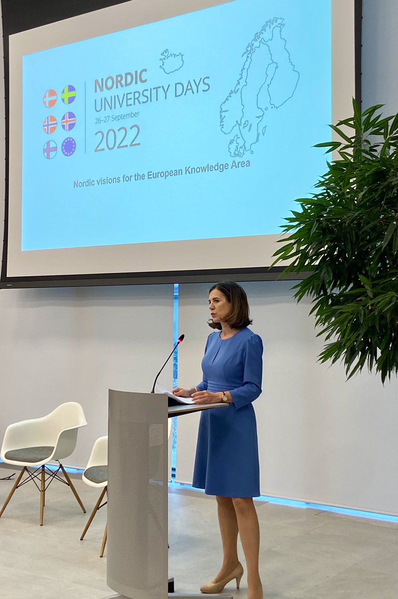 .<a href="/MariaCrisRusso/">Maria Cristina Russo</a> Director for #EUGlobalApproach and International Partnerships shares her extensive knowledge on the significance of global cooperation under #HorizonEurope #NordicUniDays