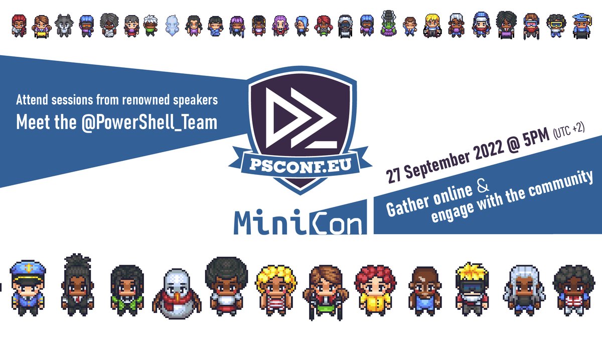 JuetteMatthias's tweet photo. Meet us later today online at @PSConfEU MiniCon, where @Script_Runner will have a virtual booth! @realmarkushipp and @AchimWieser will be there and have a chat with you about all things #PowerShell and #itautomation. See you there! ✨ #automation #keeponscripting https://t.co/pCsE36MNuT