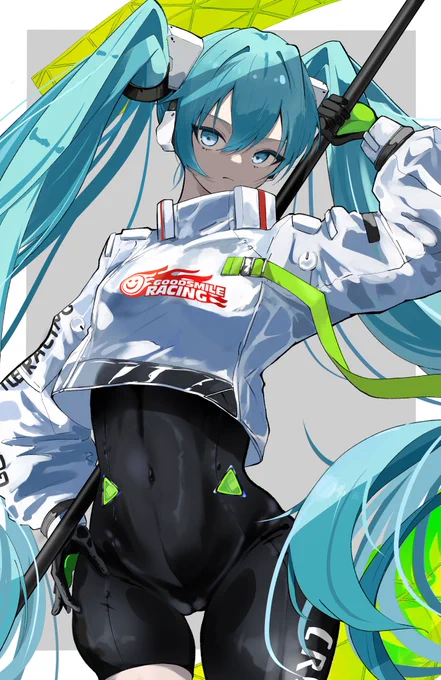 レーシングミク#初音ミク #イラスト 