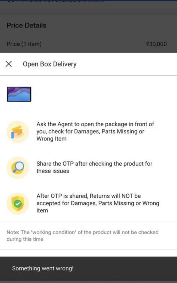 Me_altruistic's tweet photo. @ramagistral @Flipkart @ICICIBank Errors which I faced https://t.co/vtwR92Sv60