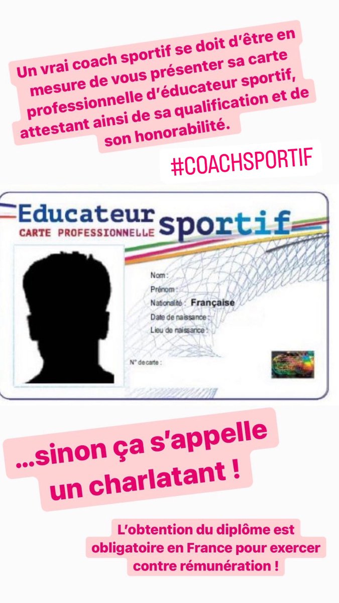 MaxCoachsportif's tweet photo. Tu connais le Graal du coach sportif ? 🏆
Cette carte professionnelle c’est l’assurance d’avoir affaire à un vrai coach sportif diplômé d’Etat ! 👨🏻🎓
#maxcoachsportif #coachsportif #coachparis #diplome #fitnessmotivation #fitness #viesaine #reprisedusport #programmesportif https://t.co/ohTx5Yi3XY
