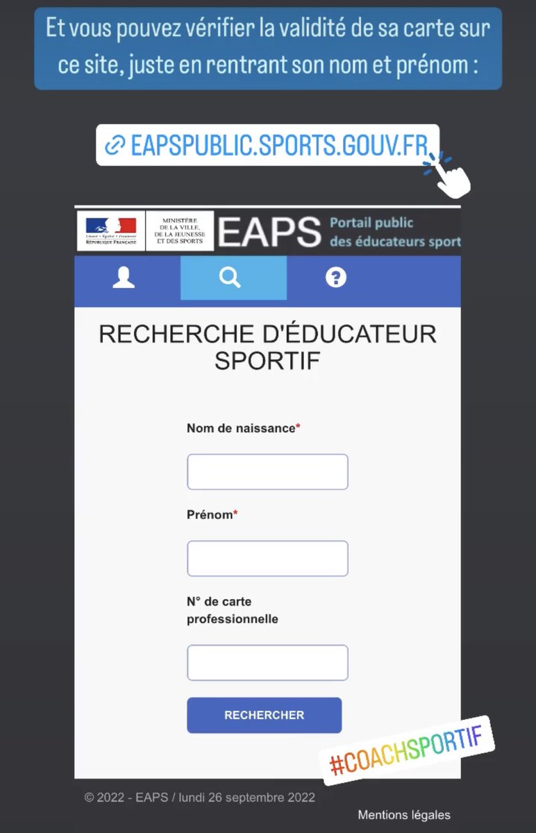 MaxCoachsportif's tweet photo. Tu connais le Graal du coach sportif ? 🏆
Cette carte professionnelle c’est l’assurance d’avoir affaire à un vrai coach sportif diplômé d’Etat ! 👨🏻🎓
#maxcoachsportif #coachsportif #coachparis #diplome #fitnessmotivation #fitness #viesaine #reprisedusport #programmesportif https://t.co/ohTx5Yi3XY