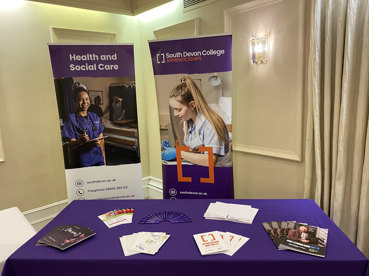 Care to join <a href="/TorbaySDevonNHS/">Torbay and South Devon NHS Foundation Trust</a>?

<a href="/sdcollege/">South Devon College</a> are at the Toorak Hotel, supporting the ‘New to Care’ event. 

Come along to one of two sessions today
➡️ 9am – 1pm 
➡️ 2pm – 6pm (last entry 5.30pm)

#NewtoCareTSD #HCSW #Careers <a href="/Luce23/">Lucy Parkin</a> <a href="/Natalie_S_C/">Natalie</a> <a href="/mlaukkanenSDC/">Mike Laukkanen</a> <a href="/ClaireRosslee/">Claire Rosslee</a>