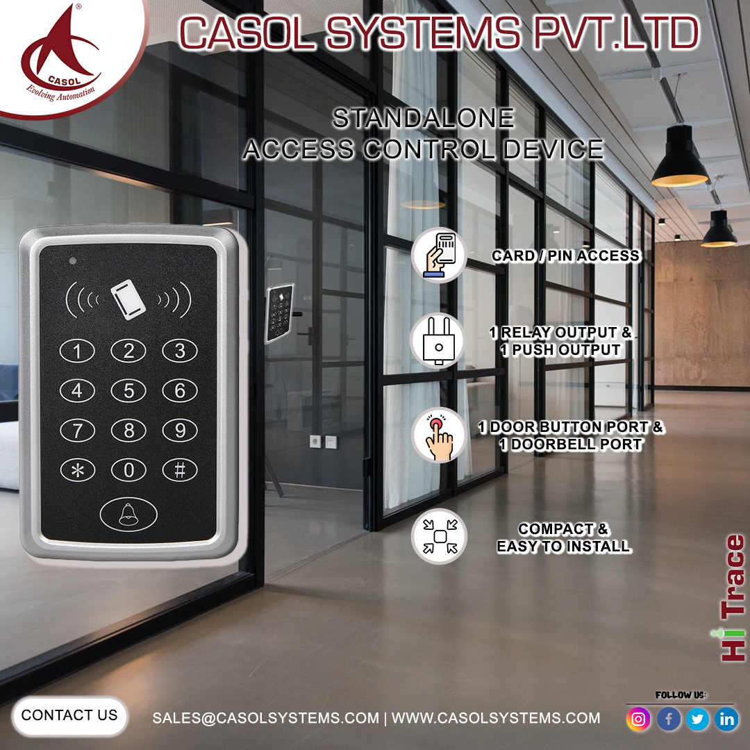 CasolSystems's tweet photo. Standalone Access Control Device 🔐
Casol Systems Pvt. Ltd😊👍
Contact No: +91-7305071170,
Address: Fountain Plaza,
No: 224, 1st Floor, Pantheon Road,
Egmore, Chennai-600008.
E-Mail📧: sales@casolsystems.com
Website🔗: https://t.co/0Pin2MgYRE
#sales #marketing #security #parking https://t.co/Y0zbdrLXND