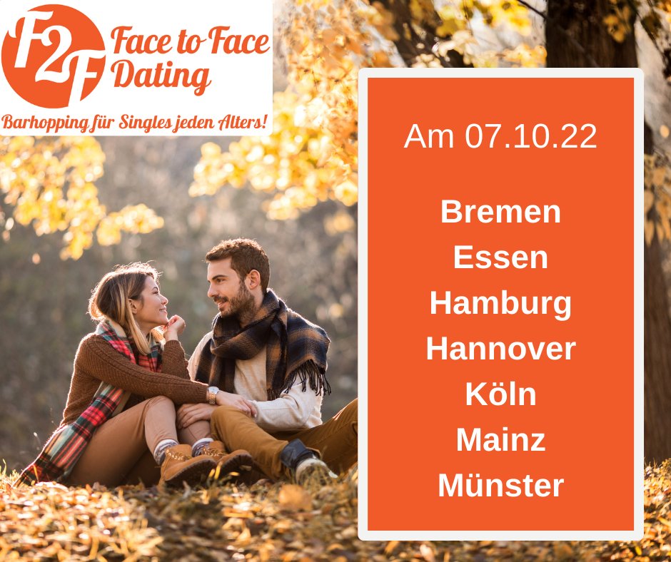 F2Fdating's tweet photo. 🍴🥂Barhopping für Singles in unterschiedlichen Altersgruppen! (20-65 Jahre) Erfahre mehr unter: https://t.co/yg8C3eft93 
#Bremen #Essencity #Hamburg #Hannover #köln #Mainz #Münster #dating #partnersuche https://t.co/bLGuPDgY4T