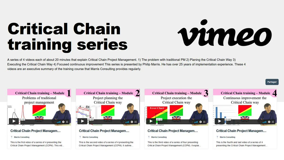 PMarris's tweet photo. Critical Chain Project Management - A short series of 4 training videos of about 20 minutes each by our CEO @PMarris
https://t.co/rQFv8BWN5u
#ProjectManagement #CriticalChain #Goldratt #TheoryOfConstraints #criticalchainprojectmanagement https://t.co/91uvD56Xuz