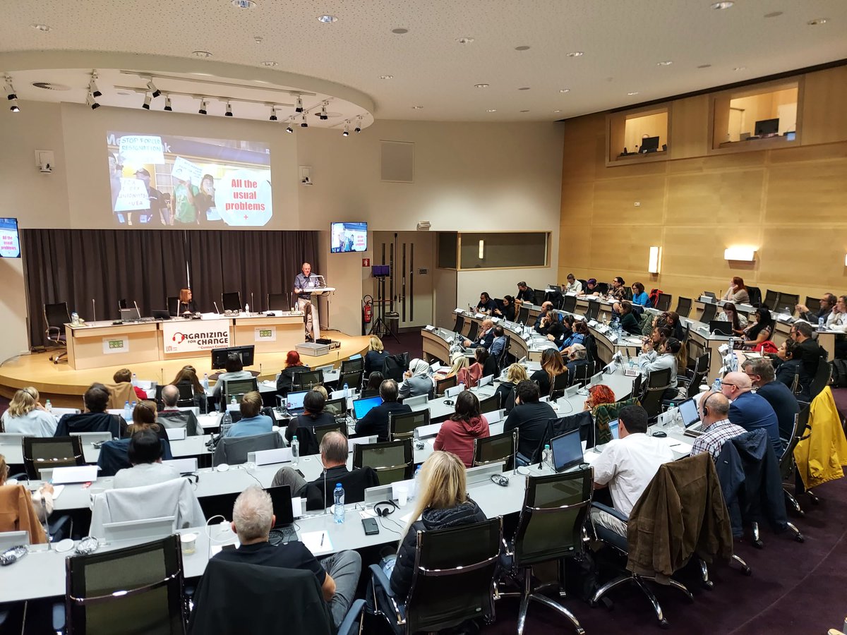 uniglobalunion's tweet photo. ๐ง๐ชWe're in Antwerp for our #OrganizingForChange at #ContactCentres conference with over 100 representatives from trade unions representing workers in the sector in 32 countries. On the agenda:
โ
mental & physical risks of #remotework
โ
algorithmic management
โ
data rights https://t.co/jqVeiMNlDD