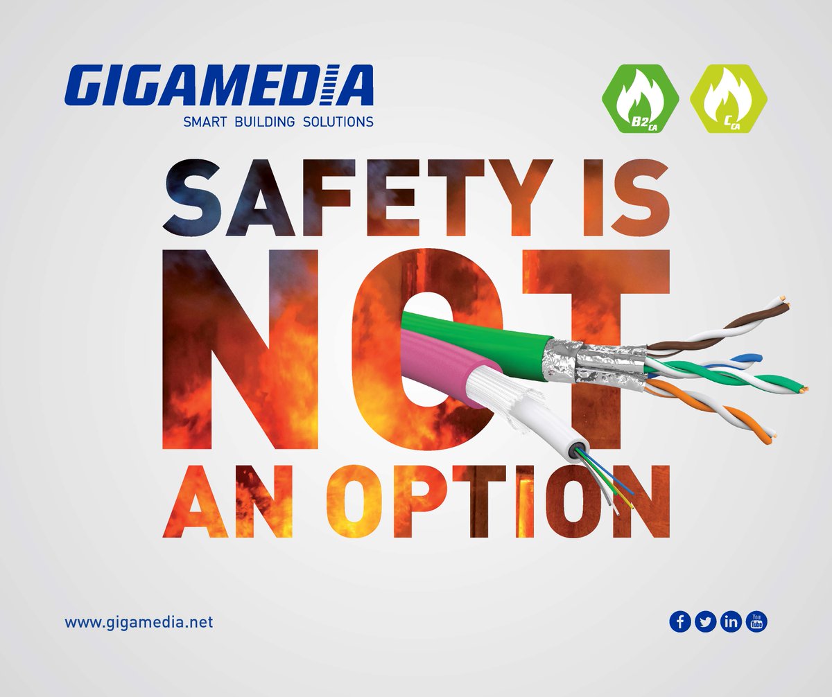 GIGAMEDIA_NET's tweet photo. Safety is not an option!
👉🇬🇧 https://t.co/tXSXjlwKR3 👉🇫🇷 https://t.co/sfhs6K9mbS
#cabling #cable #copper #fibre #smartbuilding #gigamedia #cca #B2CA #rexel https://t.co/plPeU0ysml
