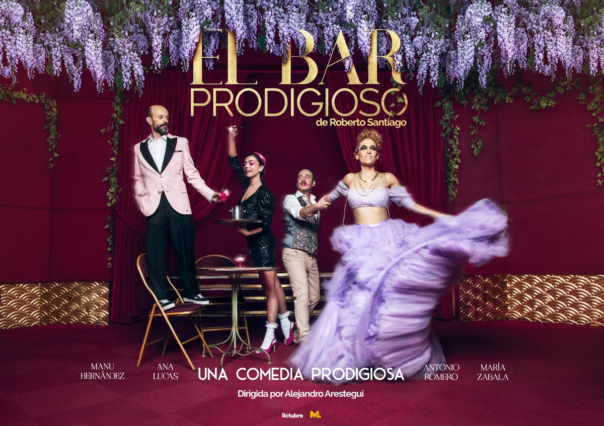 octubrepuntopro's tweet photo. El bar prodigioso de GIRA:
1/10 @AytoLucena 
Compra entradas: https://t.co/rZZDzQt88y

Autor: Roberto Santiago
Dirección: Alejandro Arestegui
Reparto: Manu Hernández, María Zabala,  Ana Lucas y Antonio Romero https://t.co/c14dJV2KFA