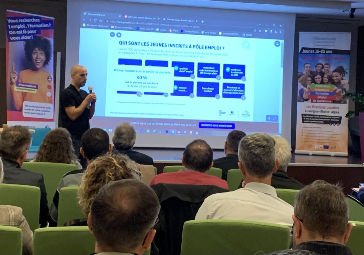 DuchampMichel1's tweet photo. ▶️#AvecPoleEmploi Romans   @poleemploi_ara séminaire régional avec le réseau @missionlocale Ara  👉Poursuivons le travail engagé dans notre étroite collaboration à destination des #jeunes #CEJ #Emploi #Formation #Orientation #1Jeune1Solution @TOUBEAUfred @Wendy_Lafaye #DreetsAra https://t.co/28V1VDkESa