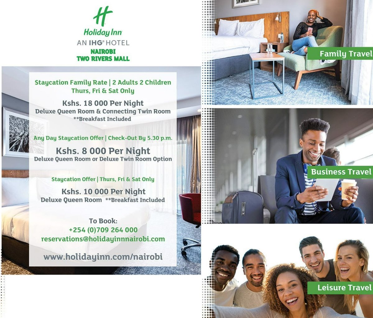 Get ready to start the new month - refreshed and relaxed 😎 
▫️ Time to book your staycation and cross out 'R&R time' on your bucket list

#HolidayInnNairobi   
#staycationkenya
#ExperienceIHG
#BeThereIRL  
#staycationnairobi
#staycations
#staycationkenya