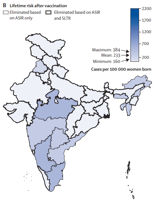 TheLancetOncol's tweet photo. Online first: Evidence-based impact #projections of #singledose #HPVvaccination in #India: a modelling study https://t.co/cxFW0yNdrz https://t.co/UaL2vfwkI7
