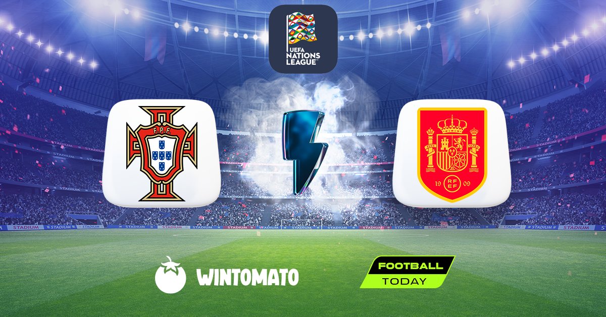 Ftodaycom's tweet photo. Today is UEFA Nations League Draw Day 🏆🚀

Portugal 🆚  Spain

⬇️ Write the Exact Score and Win 10$ 💰

🟢 Comments will be closed after the game start
🟢 One user should write only one comment
🟢 The winning prize will be credited to the Wintomato Account

#Giveaways #USDT https://t.co/kUrtn77mV4