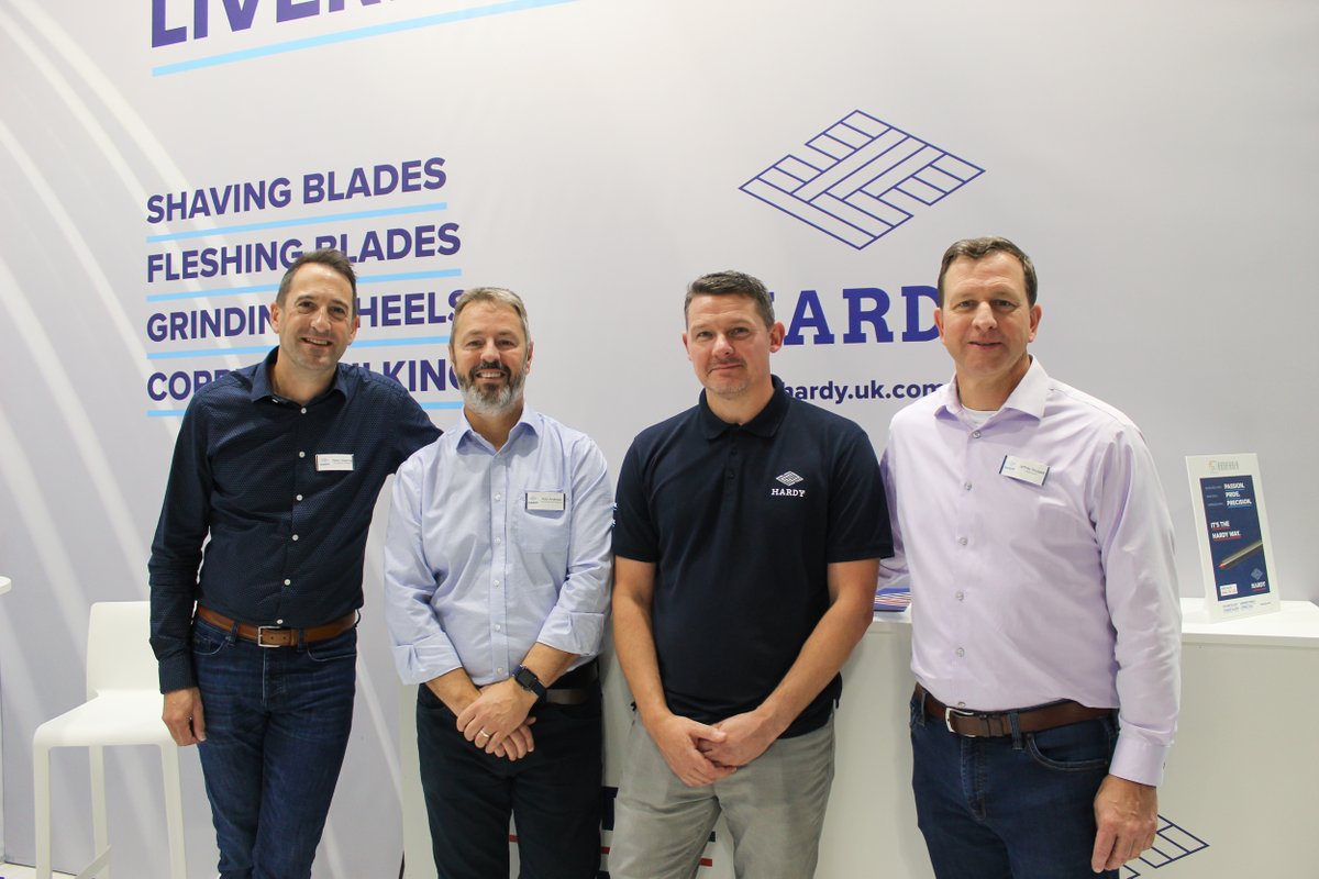 HardyLtdUK's tweet photo. Hardy exhibited 3 full days at Simac Tanning Tech 2022. It's good to see the industry getting back on its feet after Covid!
#leatherindustry #milano #simactanningtech #madeinbritain https://t.co/qvDxqfuBkf