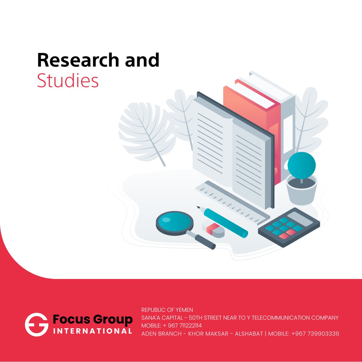 FocusGIcom's tweet photo. Research and Studies
Focus Group International has a pool of experts and employees specialized in executing and conducting research studies, surveys and assessments

#Focus_Group
#International https://t.co/5580yVktfr