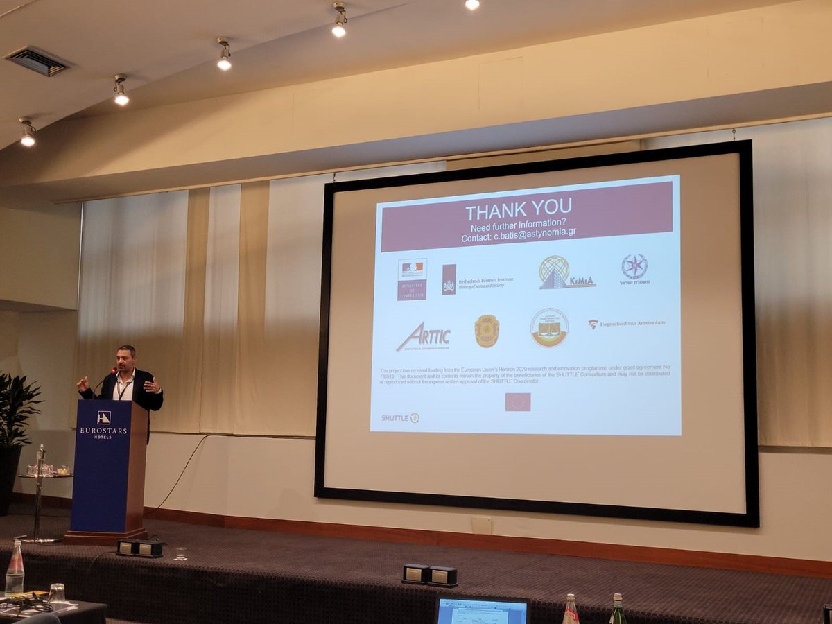 SHUTTLE Project (@projectshuttle) on Twitter photo Christos Batis from <a href="/hellenicpolice/">Ελληνική Αστυνομία</a> presented the #SHUTTLEproject's results to the Annual Meeting of the #ENFSI European Paint & Glass Working Group held on 18-21 September in Rome. <a href="/CORDIS_EU/">EU Research Results</a> <a href="/EU_H2020/">Horizon 2020</a> #H2020 #CSI #microtrace #TraceAnalysis Christos Batis from <a href="/hellenicpolice/">Ελληνική Αστυνομία</a> presented the #SHUTTLEproject's results to the Annual Meeting of the #ENFSI European Paint & Glass Working Group held on 18-21 September in Rome. <a href="/CORDIS_EU/">EU Research Results</a> <a href="/EU_H2020/">Horizon 2020</a> #H2020 #CSI #microtrace #TraceAnalysis