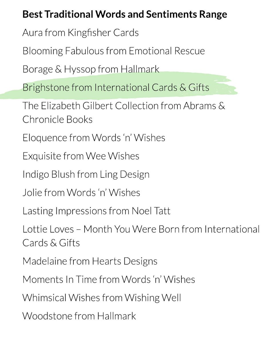 ESearleDesigns's tweet photo. So happy that my card range "Brighstone" made the Henries Award 2022 shortlist this year (Best Traditional Words &amp; Sentiments range)! And even better to be going to the event itself next week. Thanks as always IC&amp;G! https://t.co/mVDEUjaXlV