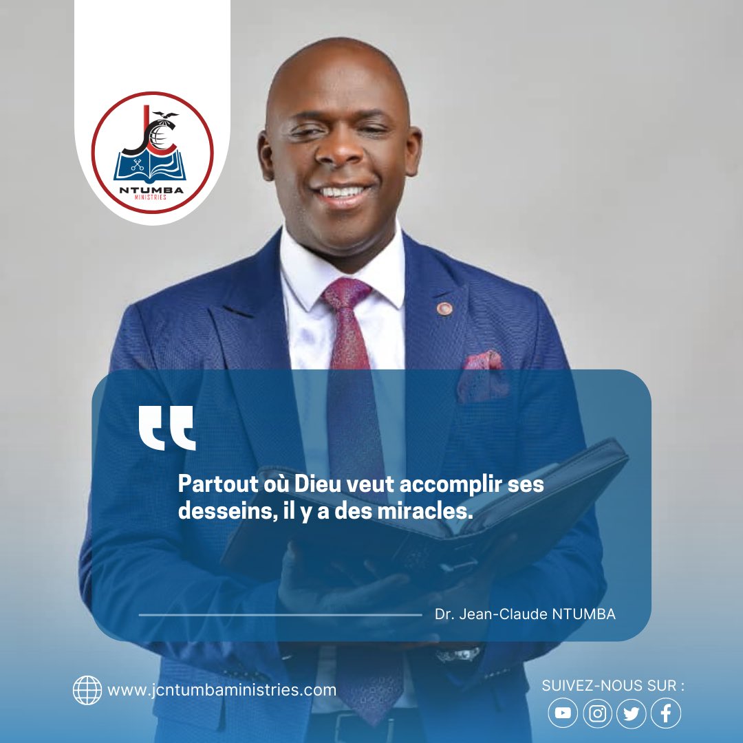 JeanClaudeNtum2's tweet photo. 𝗠𝗢𝗧𝗜𝗩𝗔𝗧𝗜𝗢𝗡 𝗗𝗨 𝗝𝗢𝗨𝗥 !                  

Partout où Dieu veut accomplir ses desseins, il y’a des miracles. 

#tagl #eglise #cite2gloire #kinshasa https://t.co/3nSkSCusIT