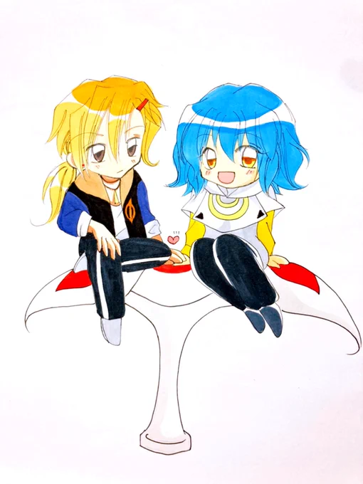 #同じ人が描いた温度差が凄い絵を貼る (便乗)  どちらかと言うと振り幅になるかもしれないけど、これ一択(*'∇`) (1年前のと昨日の)