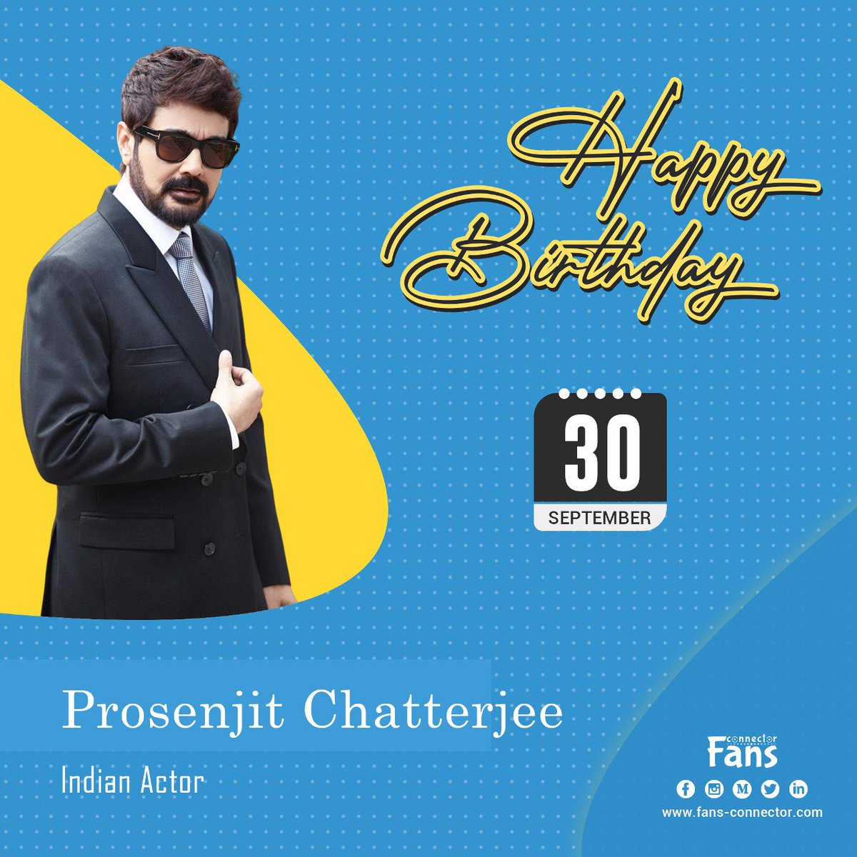fans_connector's tweet photo. Happy birthday to one of the popular #Indian_Begali_actors, #Prosenjit_Chatterjee. He was born on September 30, 1962 in Kolkata, India. Wish him have a happy life.
#fans_connector
#socialmediaagency
#socialmediamarketing
#socialmediaexpert
Visit us: https://t.co/k8oucHdiFY https://t.co/UhAvSauV4Q
