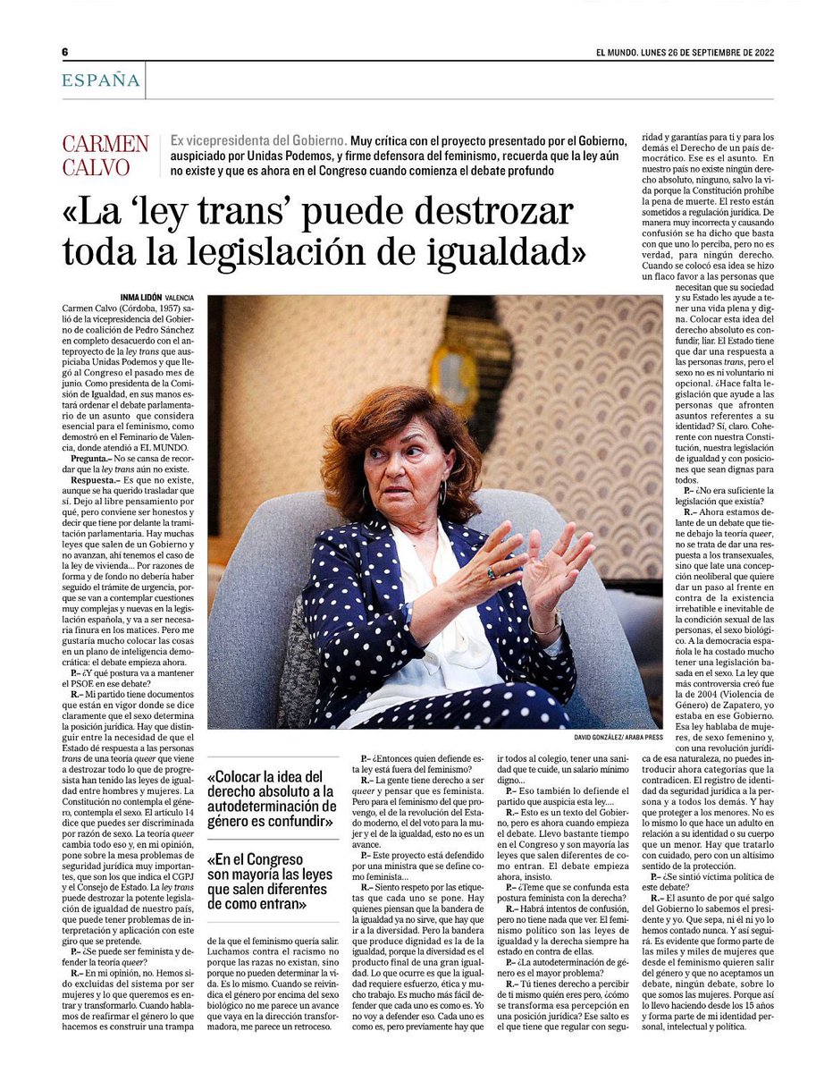 Jose__Errasti's tweet photo. Valentía y sensatez, una suma de virtudes que escasea. ¡Gracias, @carmencalvo_! https://t.co/mzfKXTPAbV