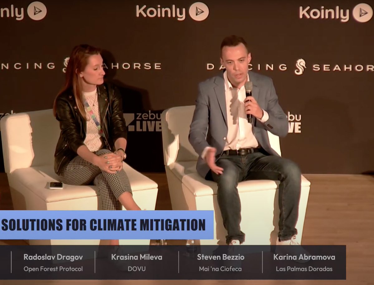 I was on a panel at London's biggest Web3 conference @Zebu_live. The topic was 'Web3 Solutions for Climate Mitigation'. It was so gratifying to see the growing interest from the wider Web3 space @OpenForest_ #web3 #climateaction #blockchainforgood #carbonoffsets #OFP #zebulive