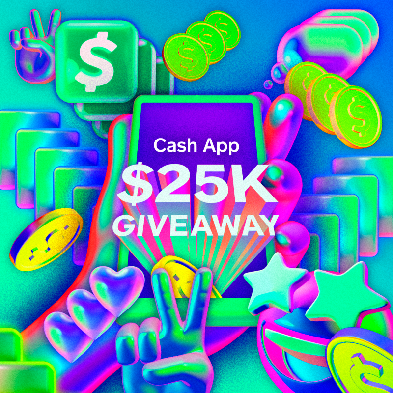 We are giving away $25,000 today only. 1,000 people will win. All you have to do is reply with your $cashtag. Must follow @cashapp to win. Good luck. Must be following @cashapp to win. No purch nec. Ends 9/27 at 11:59 PM PST. Rules: help.cash.app/cashapp25