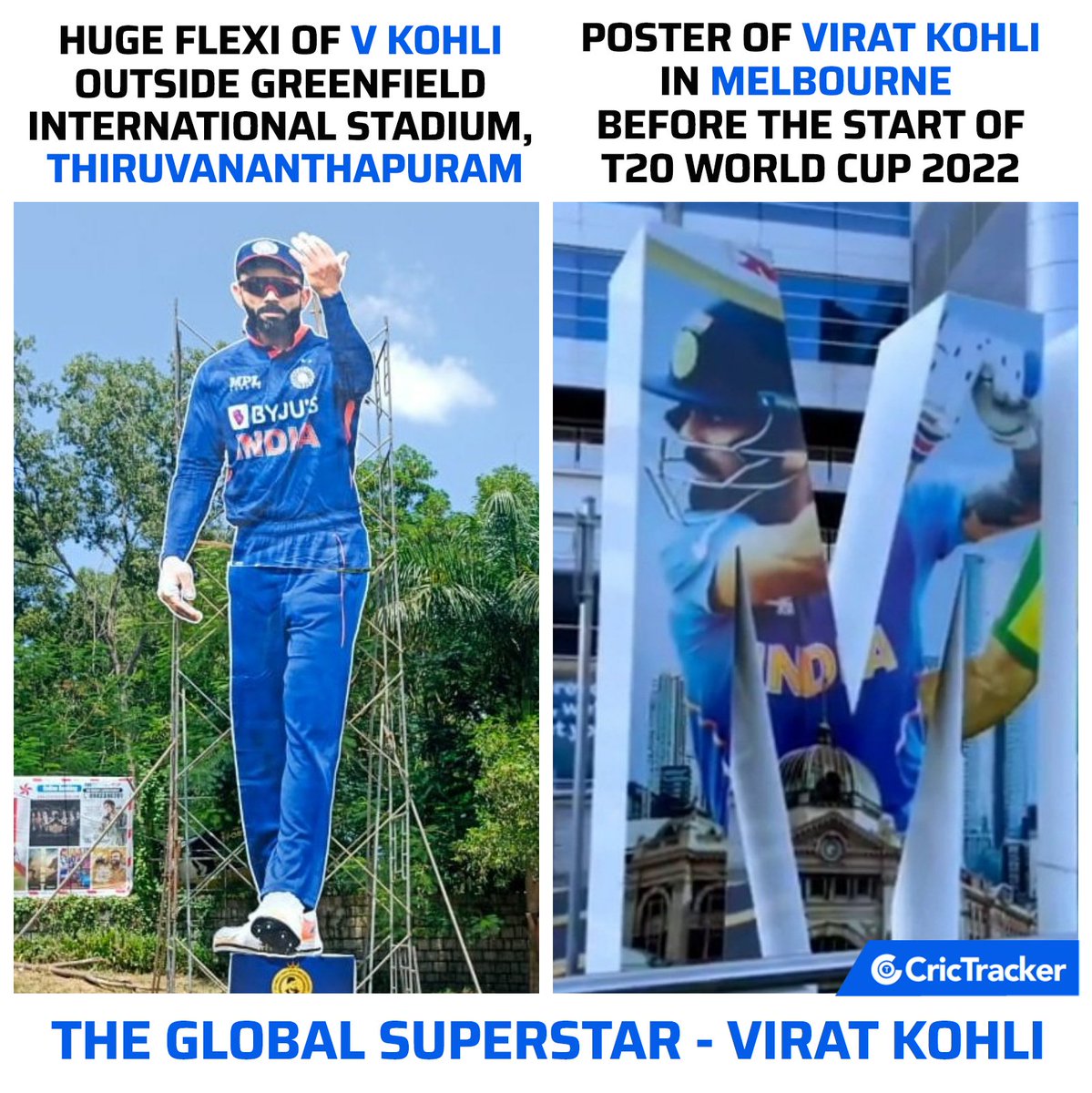 Cricketracker's tweet photo. The craze for Virat Kohli is unreal 🙌

 #ViratKohli #Thiruvananthapuram #Melbourne #T20WorldCup https://t.co/cLtKD9SSZx