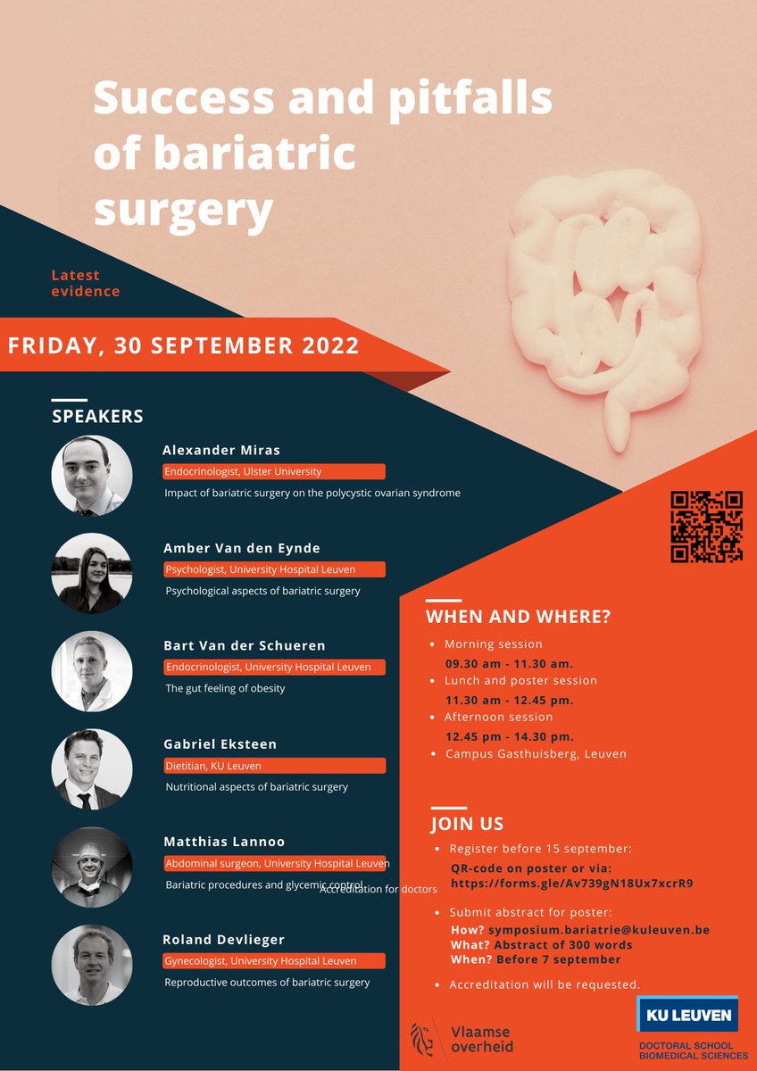 NutritionObesi1's tweet photo. Today in the 🇧🇪 newspaper @destandaard (https://t.co/tTKHFienhy)
Friday on our #bariatricsurgery symposium
#ambervandeneynde (member @UZLeuven #ObesityClinic) about the effect of bariatric surgery on professional life/#absentism. https://t.co/yoTx3vazNT