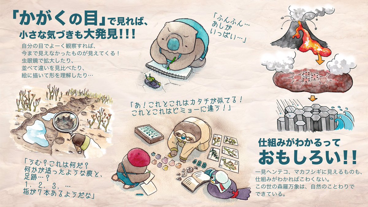 #博物ふぇすてぃばる  では、絵本「トロポコの冒険記録」を販売します。
舞台は、デボン紀!
ノーチのしっぽ研究所の仲間たちが、冒険へ行きますぞ〜📖

2022年  10/1(土)  2(日)
@九段下  科学技術館
ブースNo. E-20
ブース名: ノーチのしっぽ研究所 https://t.co/W6gYPNt3UN 