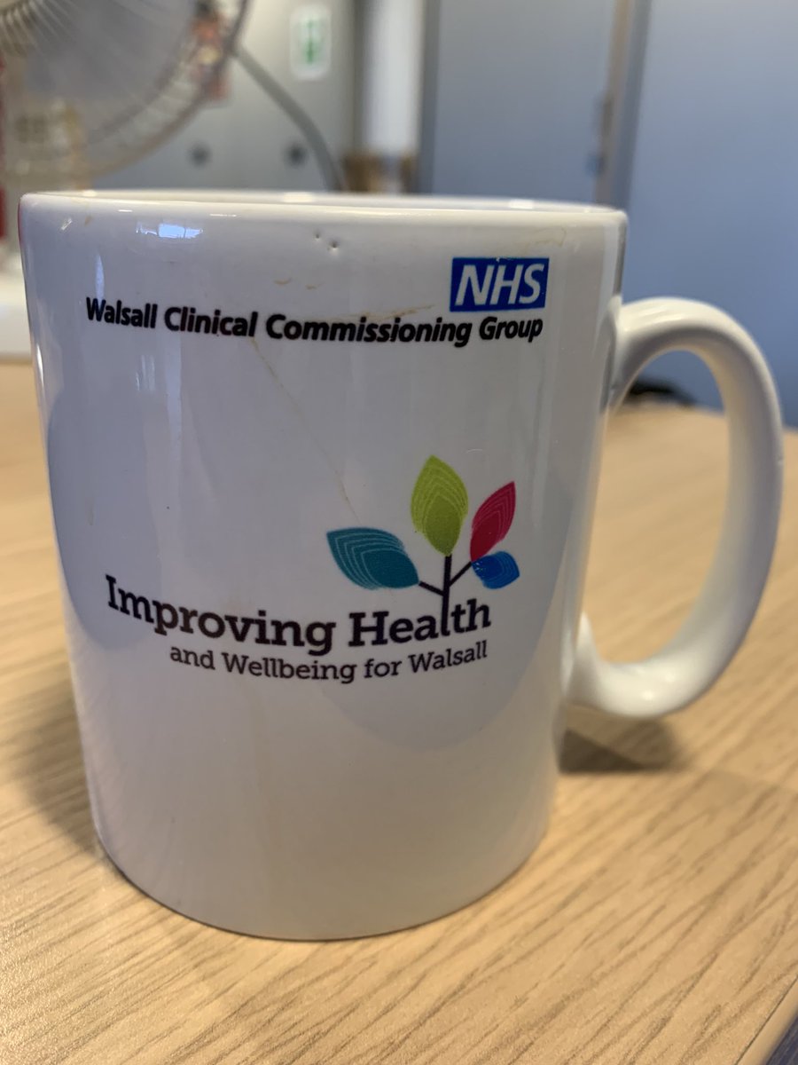 Sat in the Coventry office and I’ve just been handed this mug of tea. Made me smile to see Walsall CCG and spent a few minutes thinking about former colleagues on the Walsall (and Dudley) patch (2008 to 2015) I hope you are all well wherever you are!!! #Walsall #Dudley