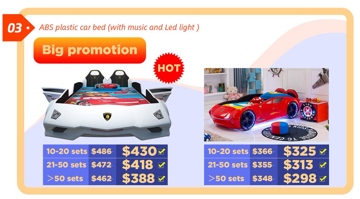 FairyZeng1's tweet image. have a big promotion on Sep
If you have furniture purchase plan don't miss the big Promotion !
Any help in the Furniture field ,feel free to contact Fairy .
Email:sales05@ikidsfur.com
Call: +86 18928687693
Same for Wechat/What'S app