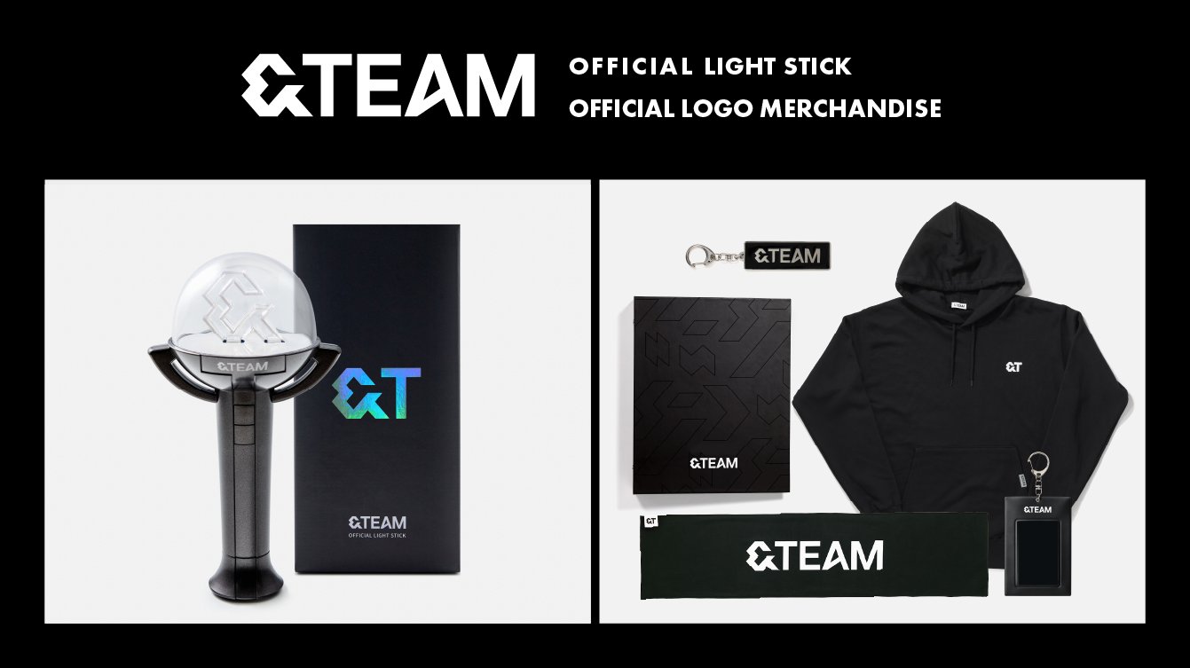 &TEAM OFFICIAL LIGHT STICK ブラック &TEAM - Official Light Stick - K PLACE