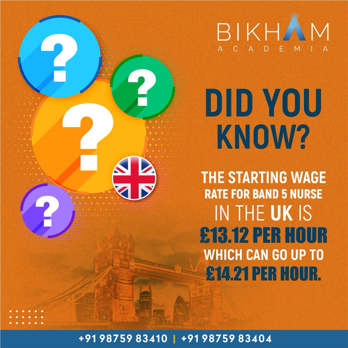 BikhamAcademia's tweet photo. #Nursing professionals are in high demand in the #UK. Work is available based on your specialization, location &amp; preferences.

Our experienced team provides one-on-one personal service in helping you secure the #career you want with all the benefits you want.

Call Us: 9875983410 https://t.co/HENnvWdFDd