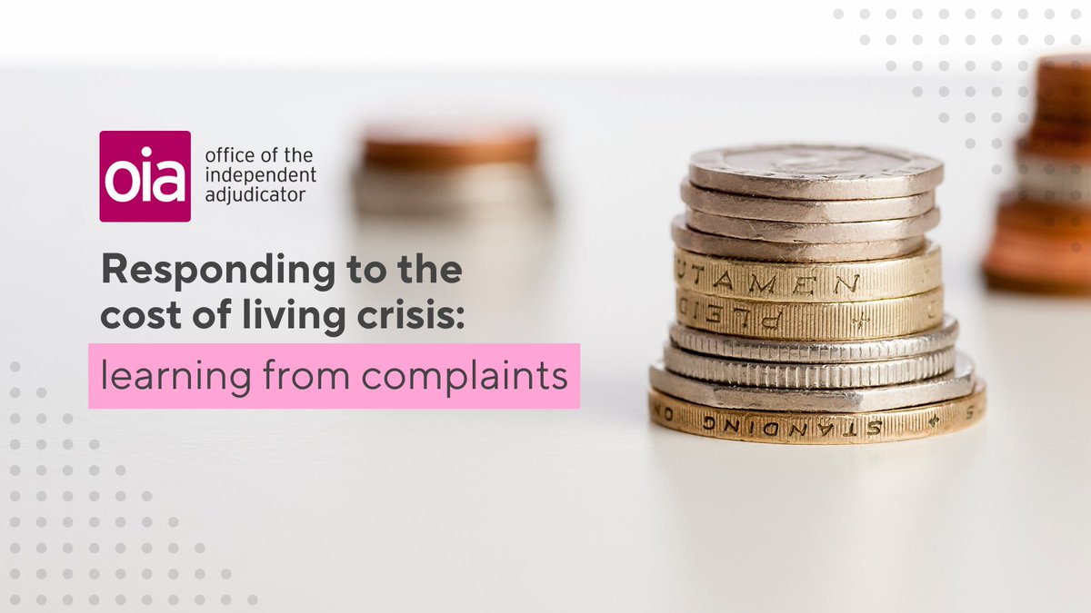 oiahe's tweet photo. We have put together some learning from complaints that we hope will be helpful to students, those who support them and HE providers as everyone tries to manage the impact of cost of living pressures.
https://t.co/3mNqQAvtq0 https://t.co/dCusPCQYj4
