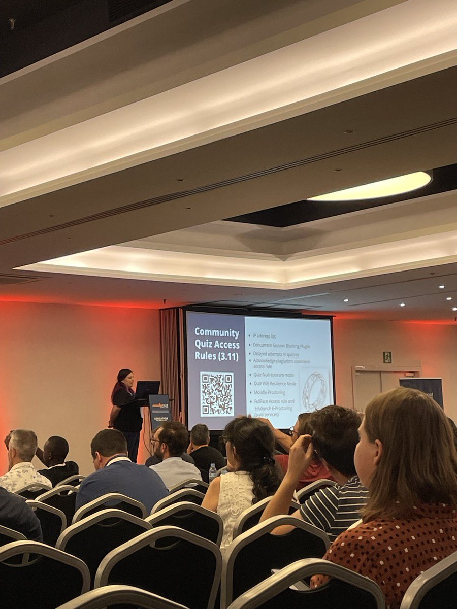 .@inmaelearning explains how her organisation has created an Exam Assistant using custom Moodle quiz access rules to avoid misconfigurations. #mootglobal22