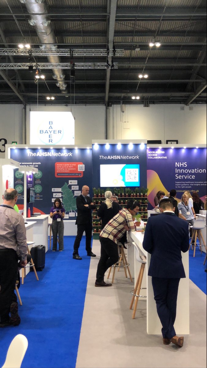 Are you at <a href="/HETTShow/">HETT Show</a>? 

Come and say hello on stand E58 where I’m (<a href="/LoganJRyan/">Logan Ryan</a> ) with the @ahsnnetwork team!

We're ready to chat about how we can support your #innovation and I can tell you more about the <a href="/Ldn_ICHP/">Imperial College Health Partners</a> Innovation Exchange.

#HETT22