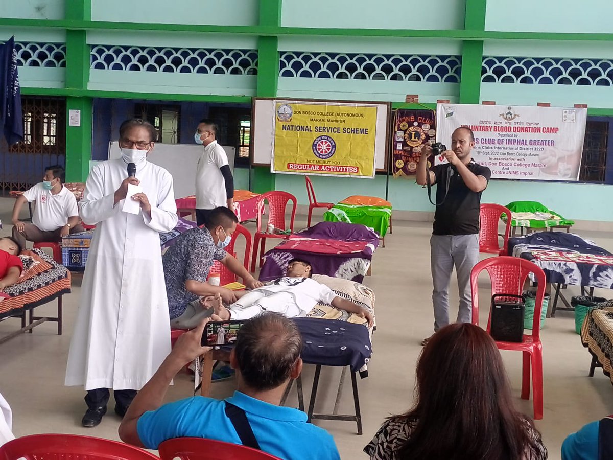 NSS_2_DBCM's tweet photo. Blood donation camp was held on 10th https://t.co/ryOh7ej9t5 DBC Maram and donated 74 units of blood by the NSS volunteers, staff and students @nss_rdguwahati https://t.co/RFVonIhTBa