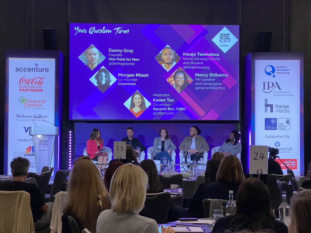 womenoffuture's tweet photo. 👉🏼 A panel of #leaders who are driving changes that they want to see in the world through new ideas, new products + new communities. ⭐️So proud to have @dannygraywp @KwajoHousing @mercyshibemba and Morgan Mixon sharing insights!
 
@Accenture #Womenofthefuture #WOFSummit #WOF2022 https://t.co/S43A49UUct