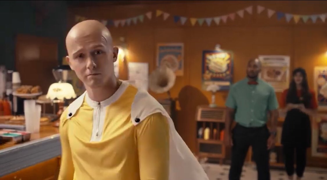 ShinInvidNinja's tweet photo. I appreciate the One Punch Man mobile advert for giving me the best framed encapsulation of instant regret I’ve had in quite some time. https://t.co/dcfaAFisdR