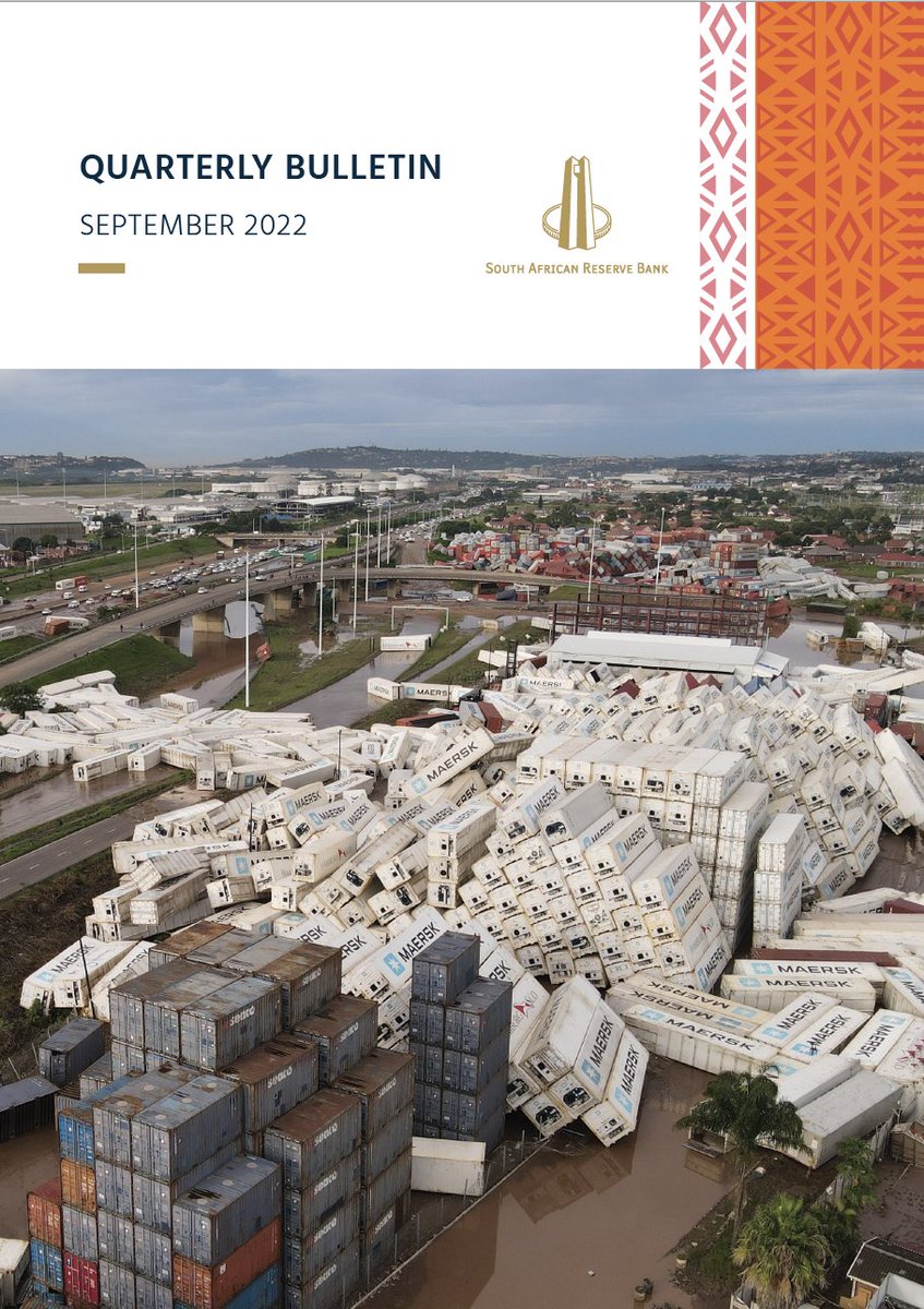 SAReserveBank's tweet photo. The SARB released its September 2022 Quarterly Bulletin (QB) today. The QB provides a thorough overview of domestic economic developments in the second quarter of 2022 and includes a comprehensive set of macroeconomic statistical tables. Read here: https://t.co/VGstoTZ7Xt https://t.co/0xe2eZACgh