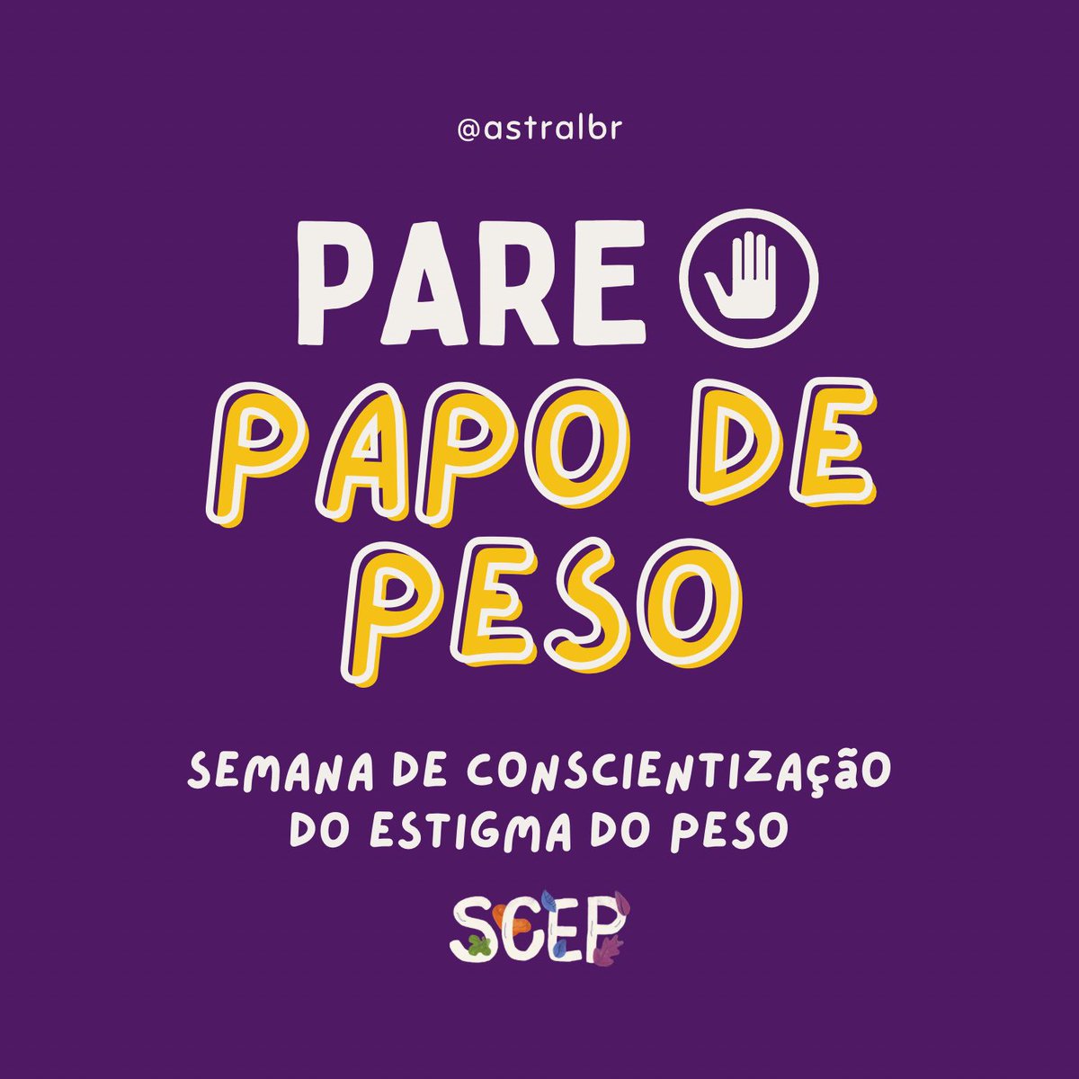 ASTRALBR's tweet photo. Começou a semana de conscientização do estigma do peso! Vamos falar sobre?  ✨ https://t.co/x6PUFotUYA