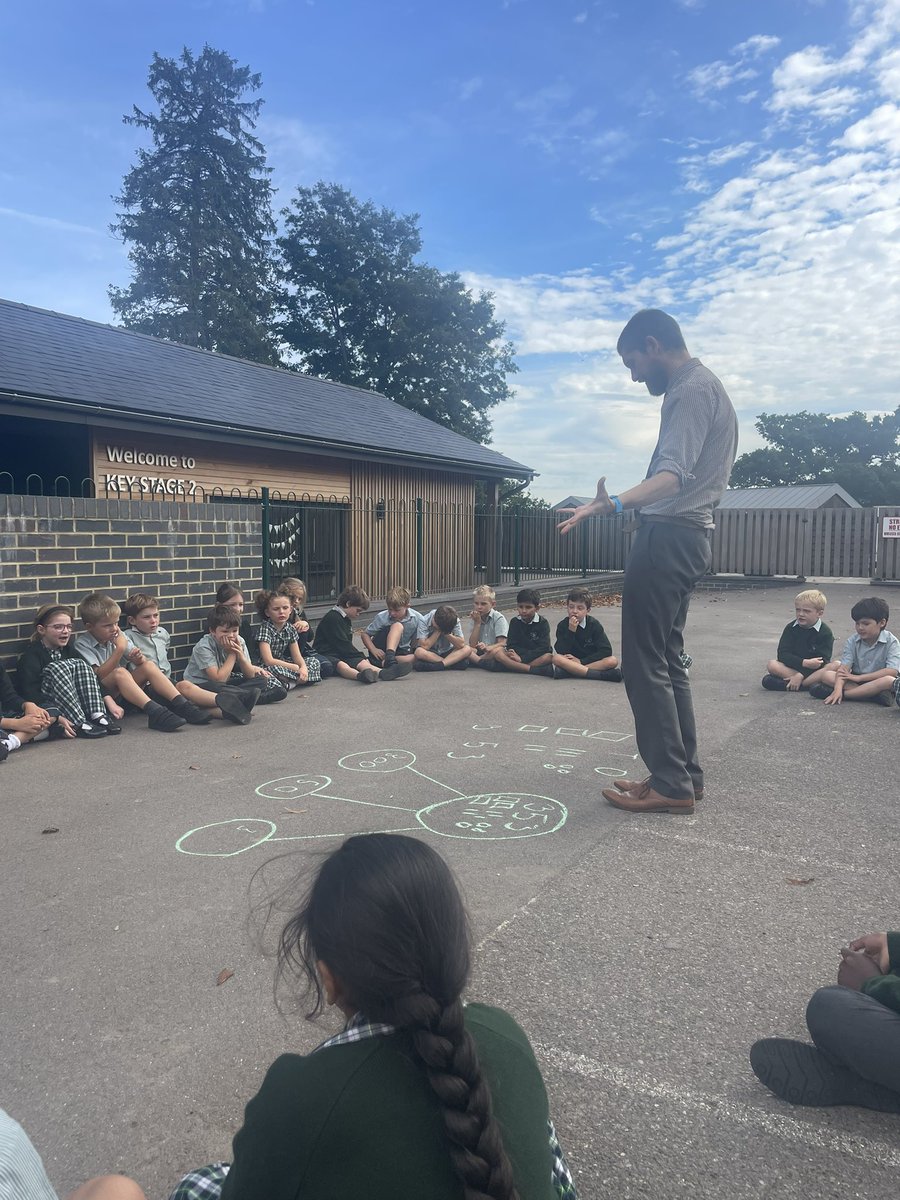 KESPreparatory's tweet photo. #StroudY3 have been learning about how to partition numbers using the part-whole model. What a perfect opportunity to take their learning outside the classroom! #StroudCuriosity #StroudMaths https://t.co/i2qu7Fdkad