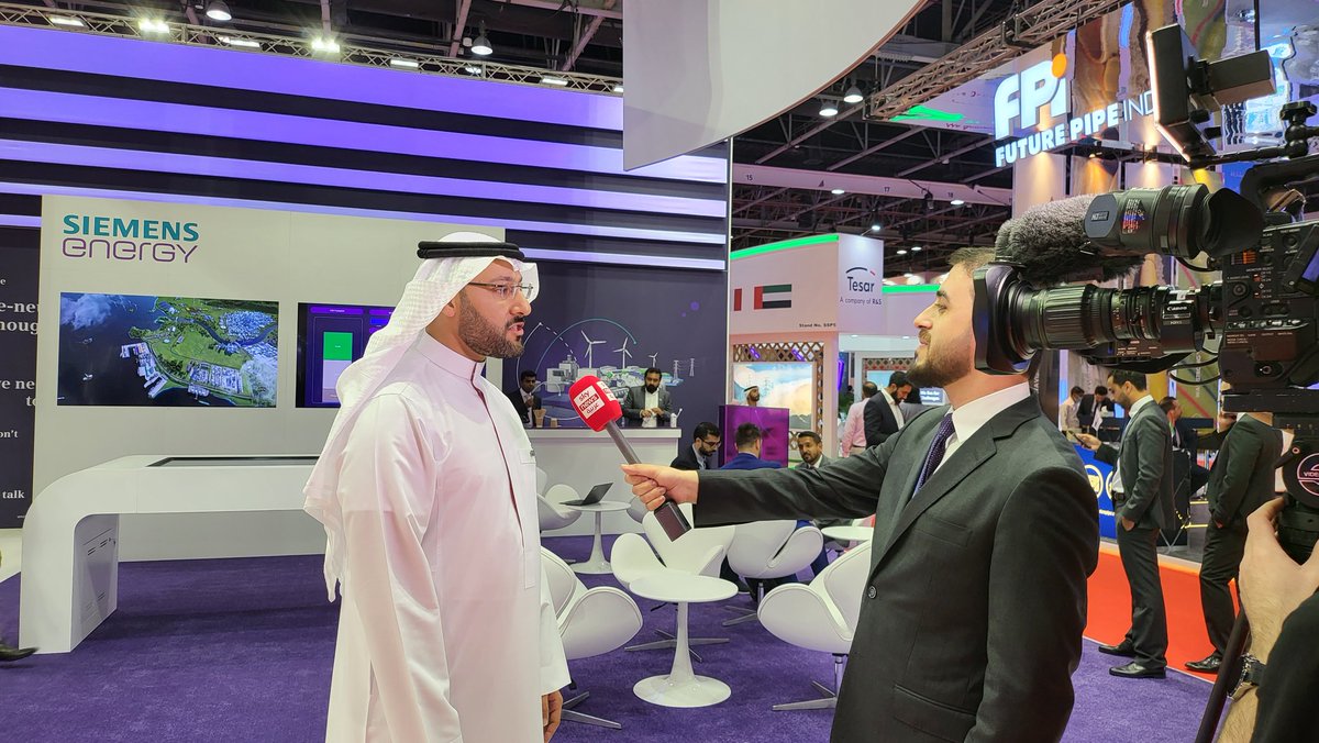 Great to have media interest in our technologies, solutions, investments, and partnerships. Tune in to <a href="/SkyNewsArabia_B/">سكاي نيوز عربية-عاجل</a> and <a href="/AlArabiya_Brk/">العربية عاجل</a> <a href="/AlArabiya_Brk/">العربية عاجل</a> to hear more. <a href="/DEWAOfficial/">DEWA | Official Page</a> - @SiemensEnergyME <a href="/IRENA/">IRENA</a> #sustainability #wetex2022 #energytransition <a href="/AayahMalki/">aayah malki</a> <a href="/mah_sulaimani/">Mahmoud Sulaimani</a>